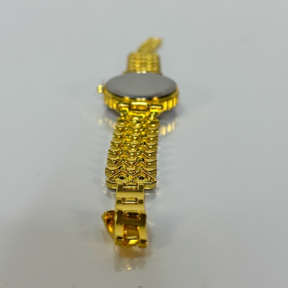 Gold and Blue Jeweled Quartz Watch - Picture 10 of 13